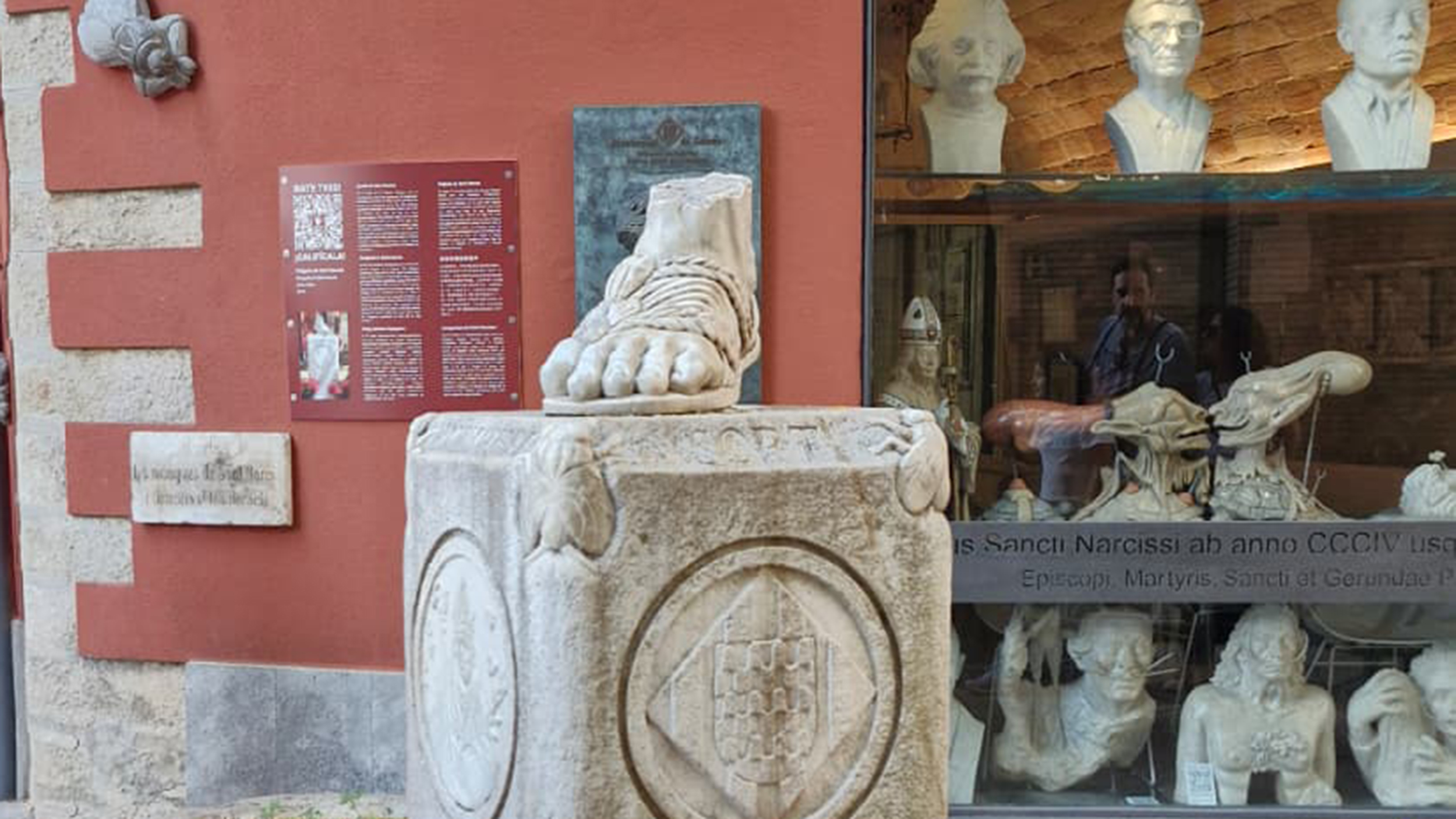 Statue des Fußes des hl. Narziss von Girona.