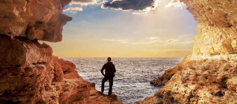 Beautiful landscapes it the Ocean Beach, New Zealand. Inspiring natural and travel background