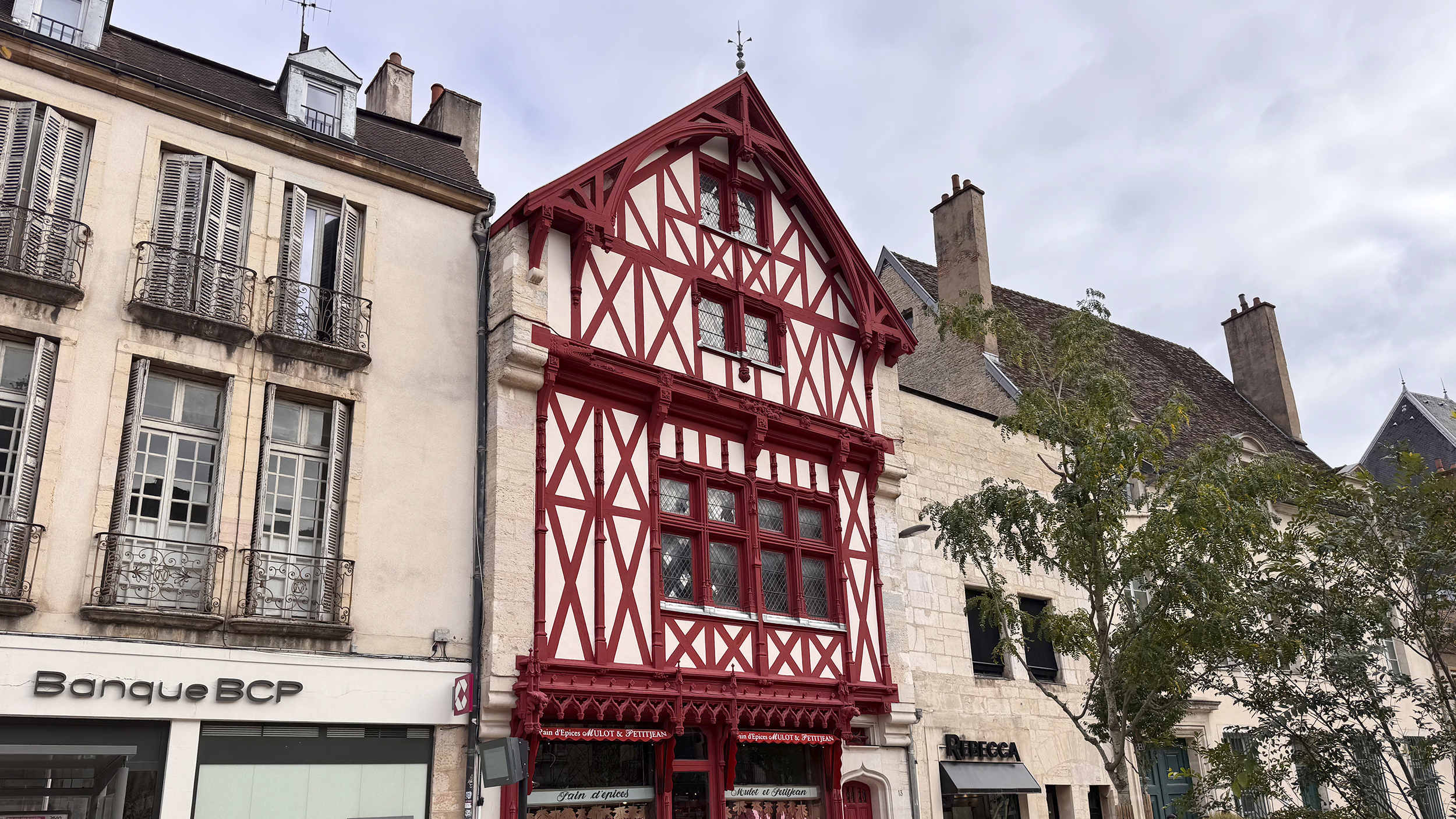 Fachwerkshaus in Dijon.