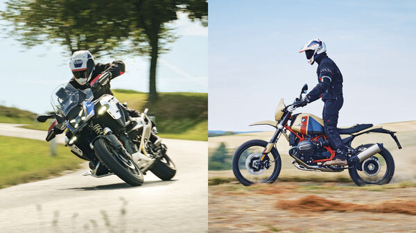 BMW R1300 GS Adventure und BMW R12 G/S in Fahrt