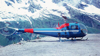 Archivfoto: Hubschrauber Agusta Beöll 47 J3 B1im Bereich des Tauernkraftwerkes Kaprun/Mooserboden