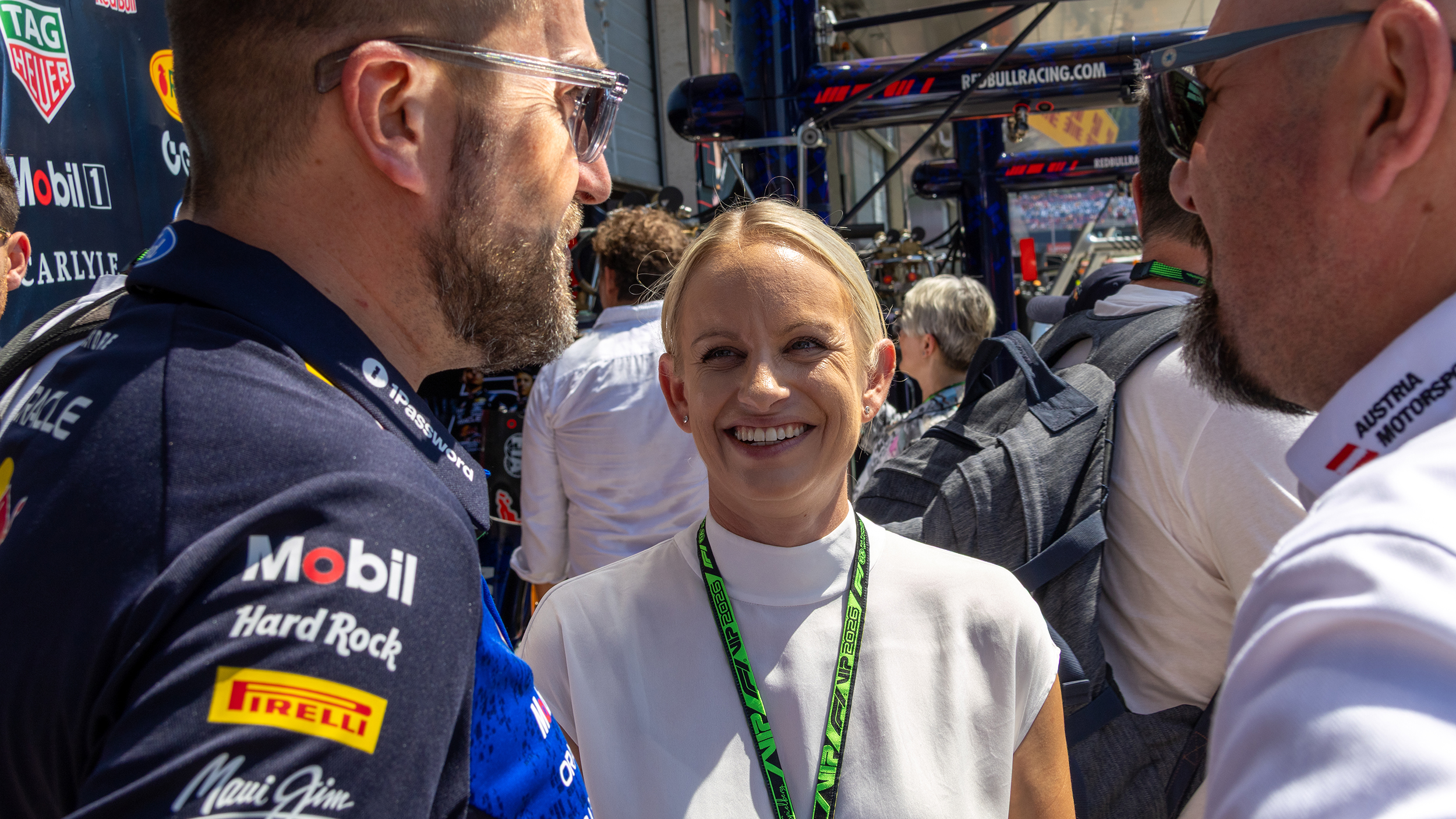 Die österreichische Staatssekretärin Michaela Schmidt beim Großen Preis von Österreich 2026.