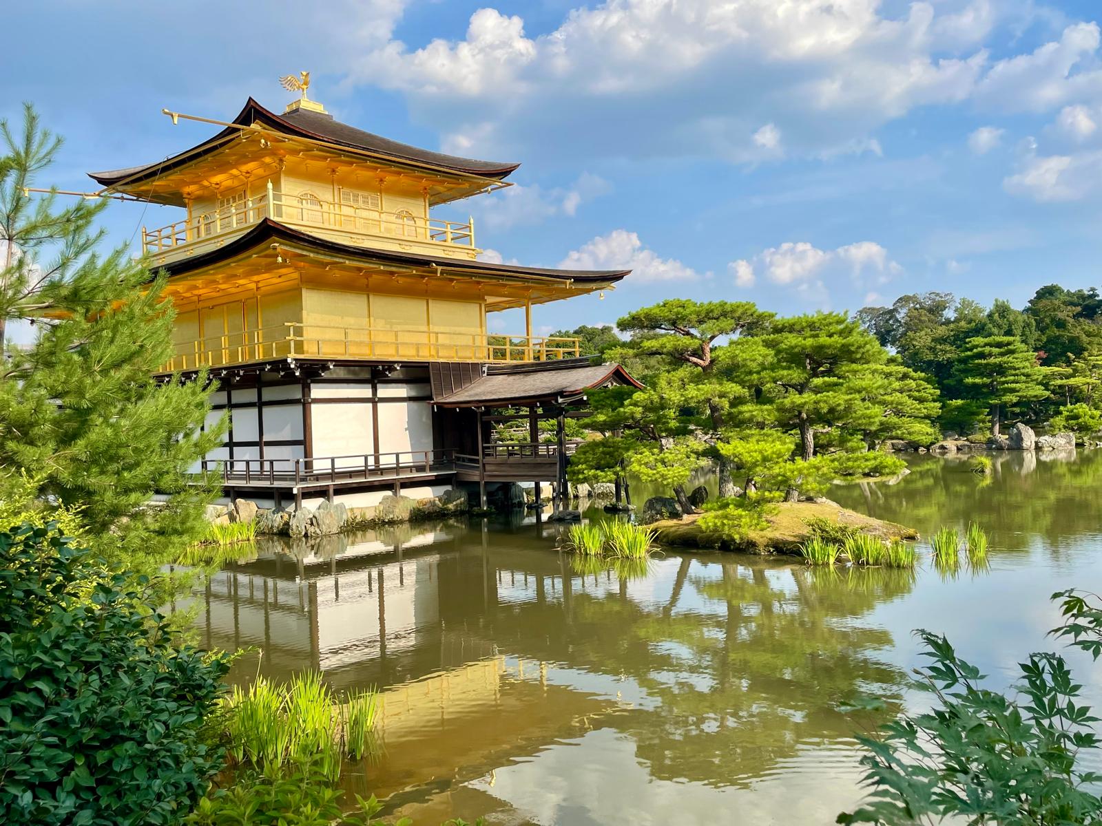 Das Bild zeigt den Goldene Pavillon in Kyoto