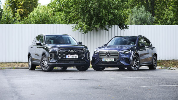Chery Tiggo 9 und Mercedes-Benz GLC 400 EQ
