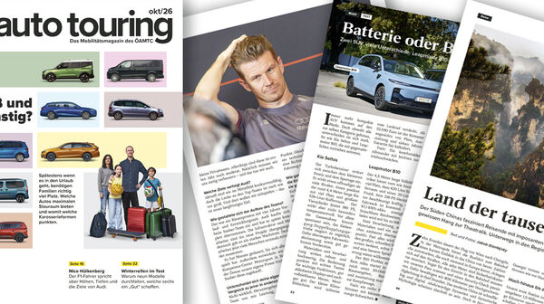 Ein paar Seiten aus dem aktuellen auto touring Magazin.