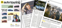 Ein paar Seiten aus dem aktuellen auto touring Magazin.