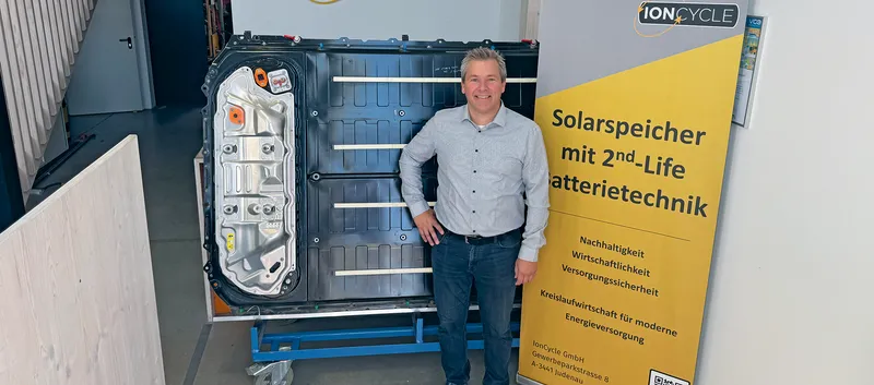 IonCycle-Gründer Peter Lengauer verhilft Akkus zu einem zweiten Leben.