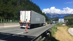 Stau auf der Brenner Autobahn