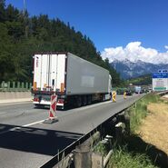 Stau auf der Brenner Autobahn