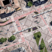 Das Rendering des ÖAMTC-Projektes "Platz für alle am Ring" zeigt eine ideale Verkehrslösung für den Ringbereich des Schwarzenbergplatzes