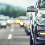 Stau auf der Autobahn