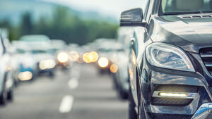 Stau auf der Autobahn