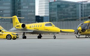 Rettungsfahrzeug, Ambulanzjet und Hubschrauber des ÖAMTC