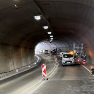 Arbeiten in der Wanner Niedernhofen auf der B320.