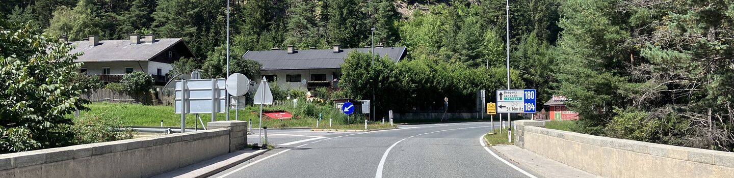 Fahrbahn Kajetansbrücke auf der Reschenstraße
