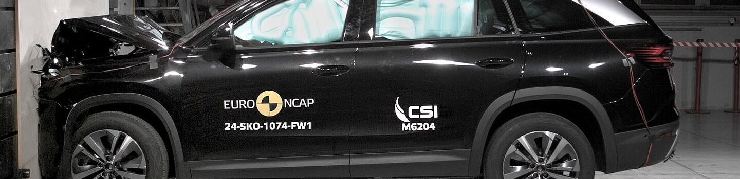 Skoda Kodiaq beim Frontalcrash