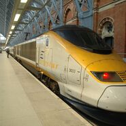 Eurostar-Zug im St. Pancras-Bahnhof in London