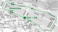 Streckenplan vom Gaisbergrennen