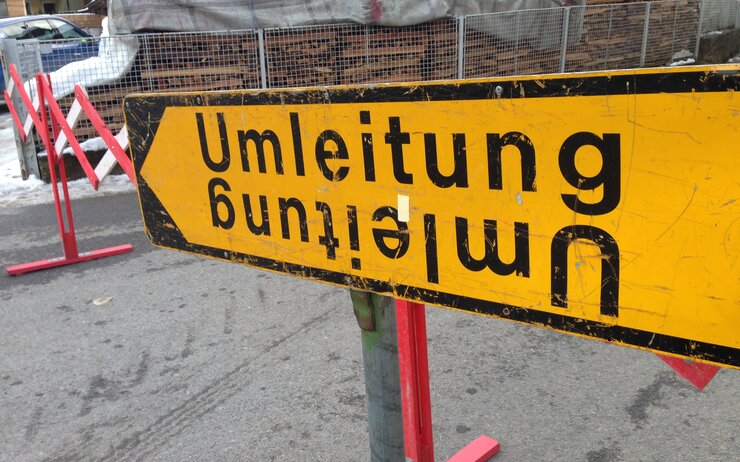 Verkehrszeichen Umleitung