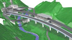 Skizze des zu errichtenden Karawanken Tunnels