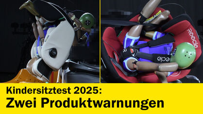 Kindersitztest 2025 Produktwarnung Kindersitztest 2025 Produktwarnung