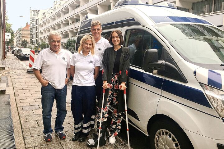 Rückholung Kite-Surferin