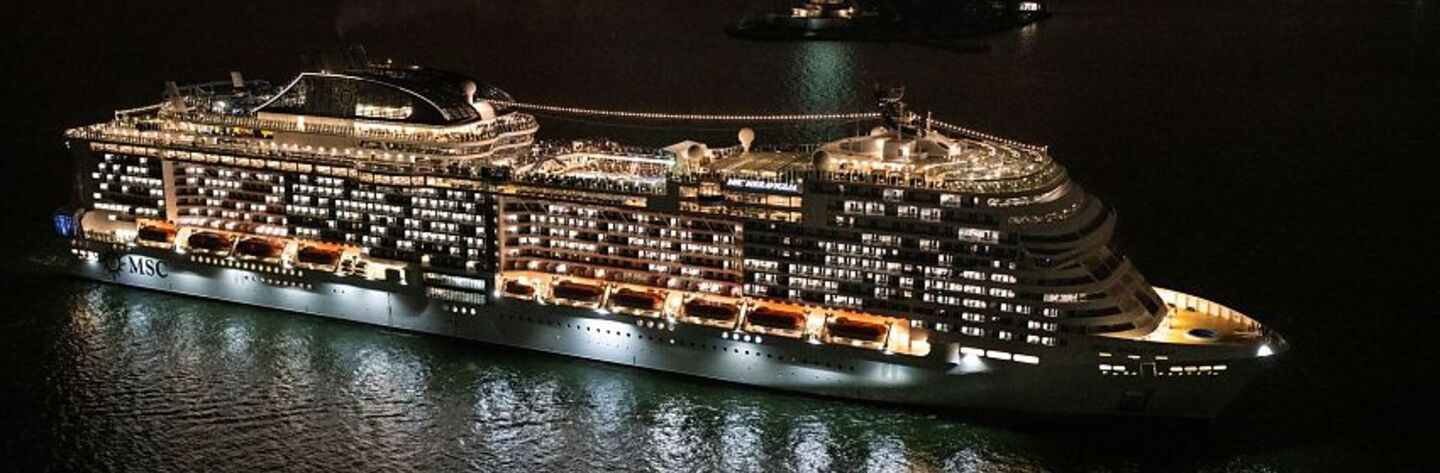 MSC Meraviglia vor der Freiheitsstatue