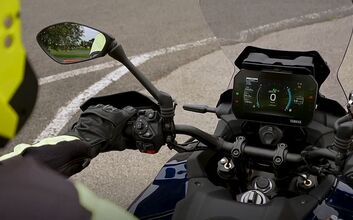 Cockpit eines Motorrades