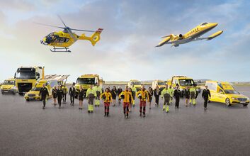 verschiedene Dienstleistungen des ÖAMTC: Flugrettung, Pannenhilfe, etc.