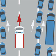 Rettungsgasse - so wird sie gebildet