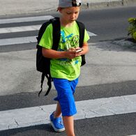 Schulweg mit Kindern üben