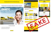 Ansicht von gefälschten E-Mails