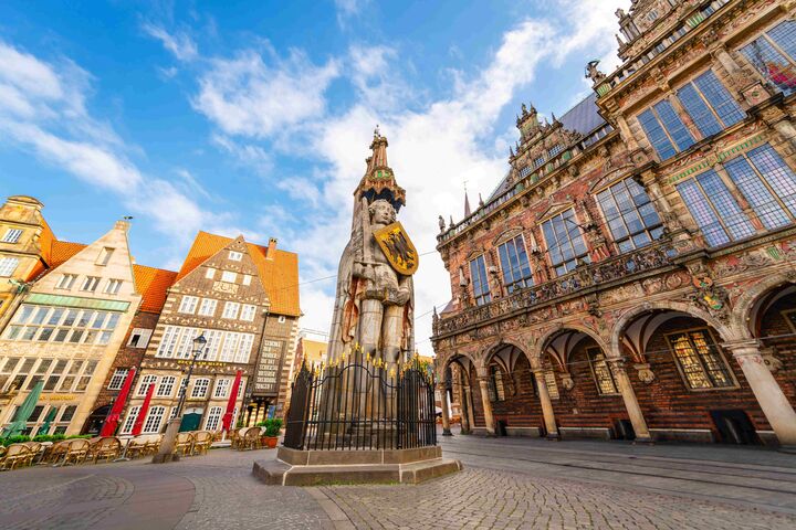 Denkmal des Roland auf dem Marktplatz in Bremen