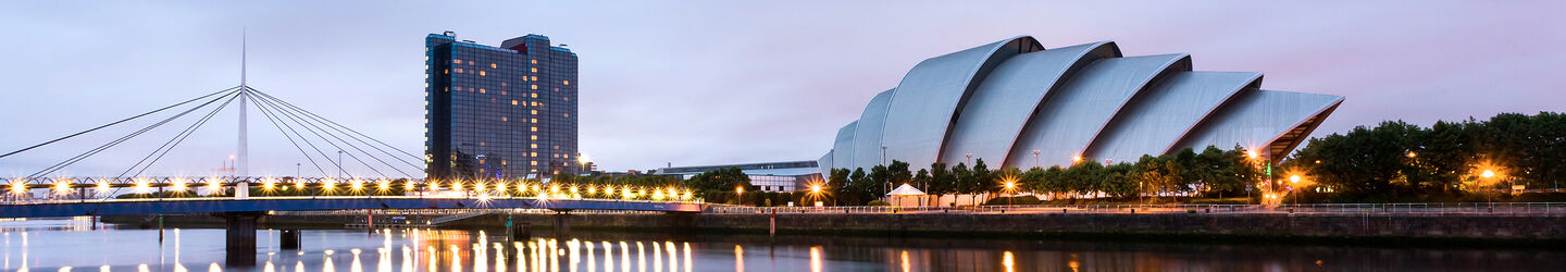 Blick auf das Scottish Exhibition Centre in Glasgow iStock.com / NoelBennett