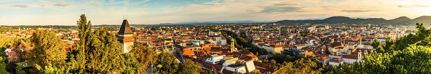 Panoramablick auf Graz iStock.com / Przemys?aw Iciak