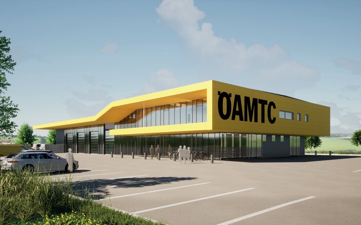ÖAMTC Oberwart Rendering ÖAMTC Oberwart Rendering © HAWLIK GERGINSKI Architekten ZT GmbH