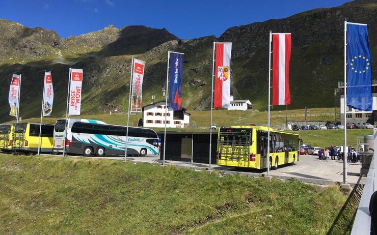 Silvretta_Bielerhöhe Busparkplatz Silvretta Bielerhöhe