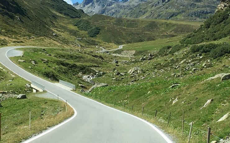 Silvretta_Hochalpenstraße Ansicht eines Abschnitts der Silvretta Hochalpenstraße