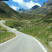 Ansicht eines Abschnitts der Silvretta Hochalpenstraße