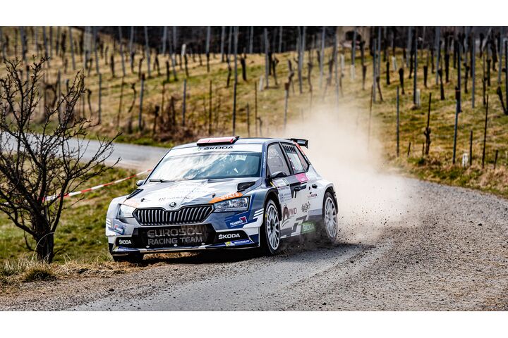 Der vierfache Rallye-Staatsmeister Simon Wagner in seinem Hyundai