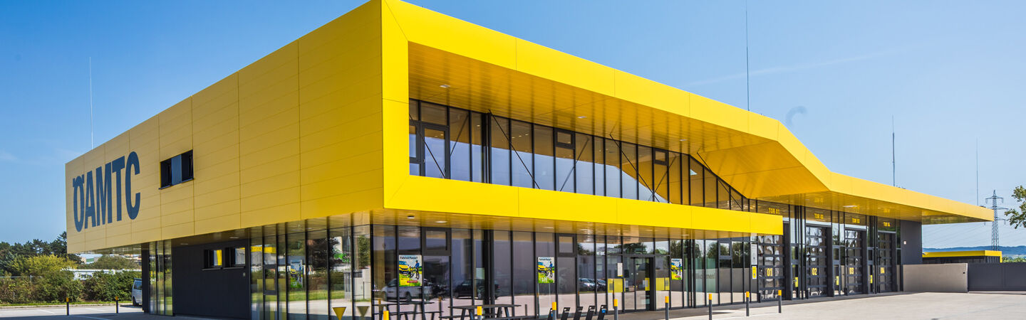 Eine Außenansicht des ÖAMTC Stützpunkt Tulln