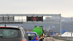 Stau auf einer Autobahn