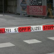 Absperrband der Polizei