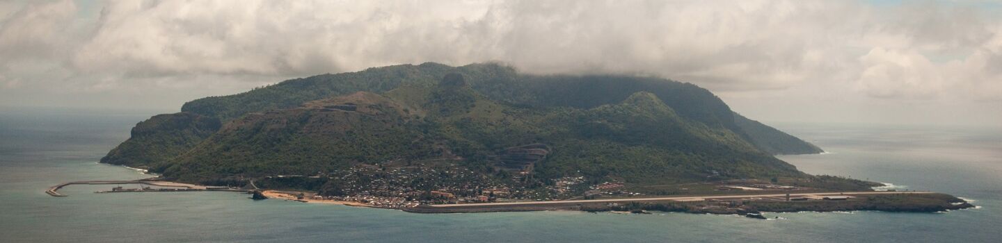 Blick auf Annobón in Äquatorialguinea