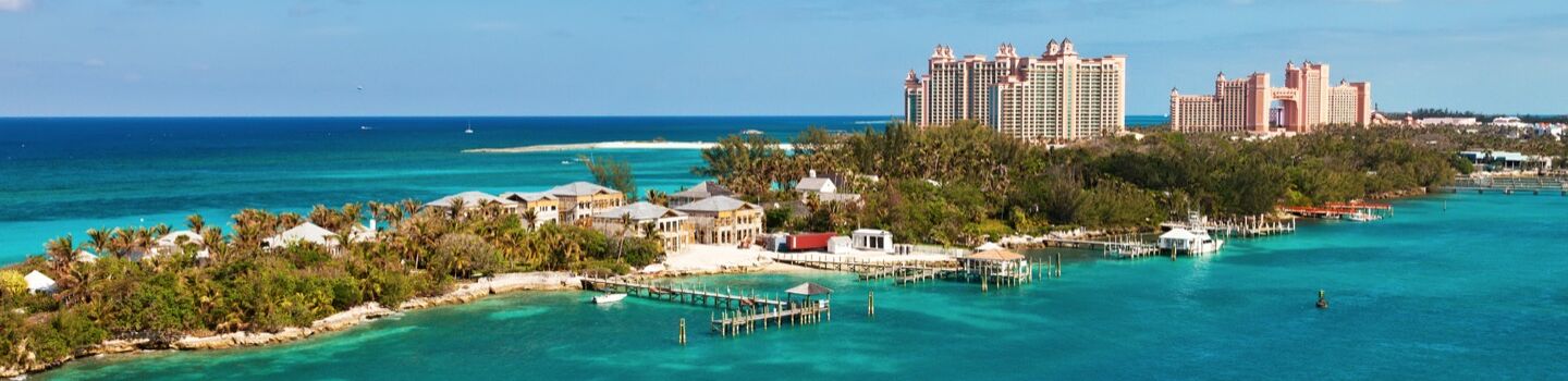 Blick auf Paradise Island auf den Bahamas