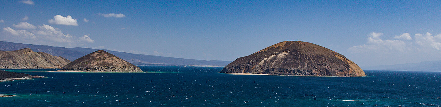 Blick auf die Insel Guinni Kôma in Dschibuti