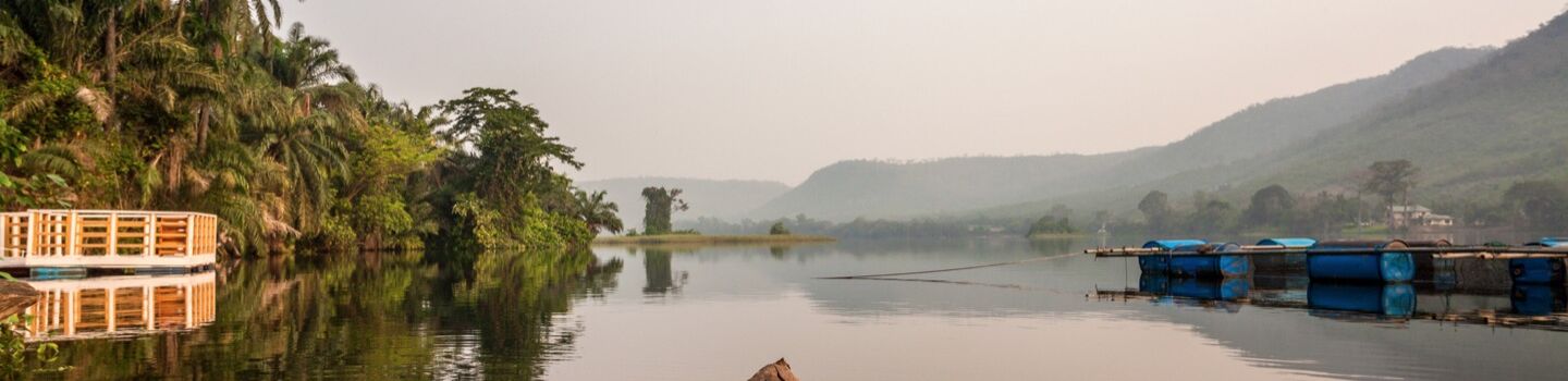Volta-Stausee in Ghana