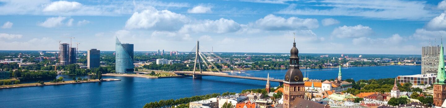 Panoramaansicht von Riga