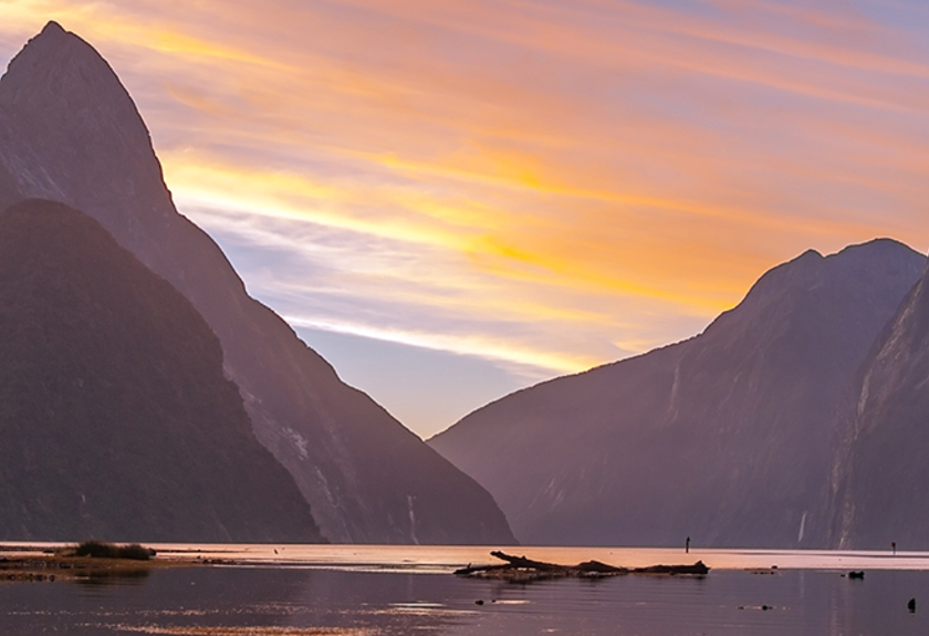 Der Fjord Milford Sound im Südwesten der Südinsel Neuseelands