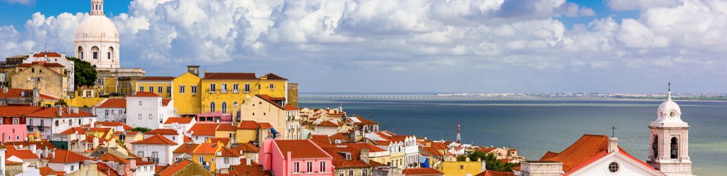 Panoramaansicht von Lissabon 